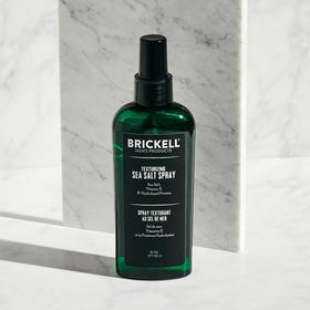 Close-up of Brickell Men's Texturizing Sea Salt Spray nozzle