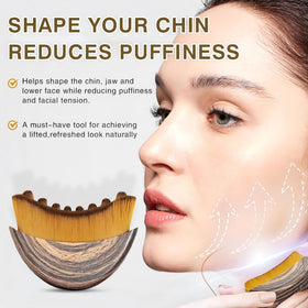 Close-up of bristles on Lymphatic Contour Face Brush