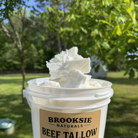 Close-up of Brooksie Naturals Beef Tallow texture