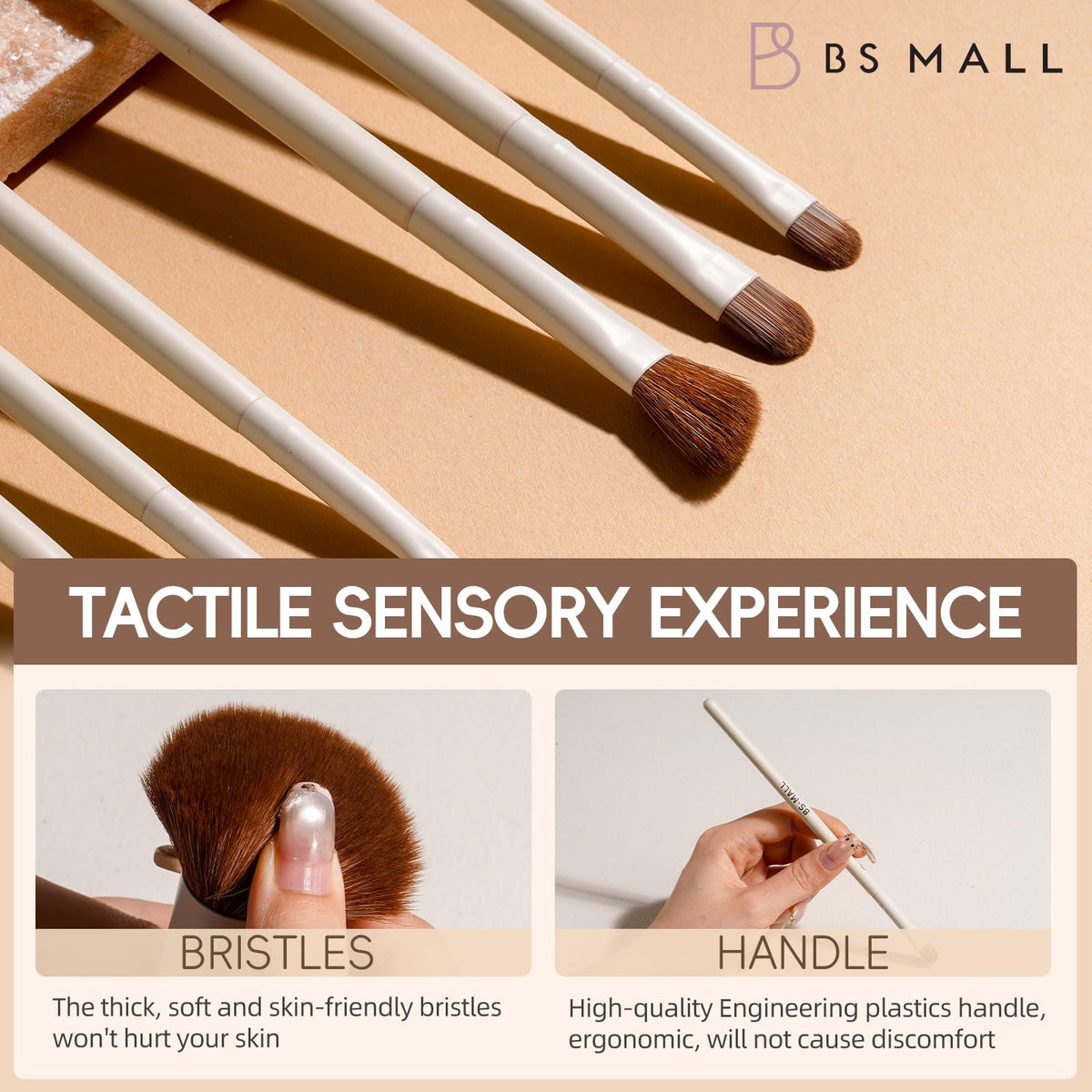 Close-up of BS-MALL foundation brush from the set