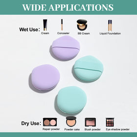 Close-up of BS-MALL makeup sponge showing texture