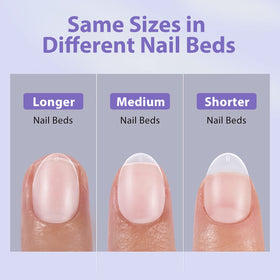 Close-up of BTArtbox Clear Soft Gel Nail Tips showing texture