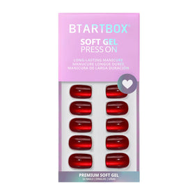 Close-up of BTArtbox Press On Nails Hot Love showing texture