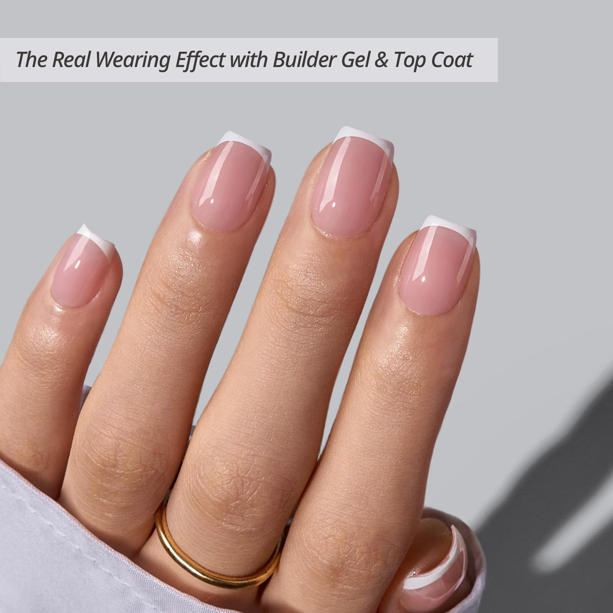 Close-up of BTARTBOXNAILS White French Tip design