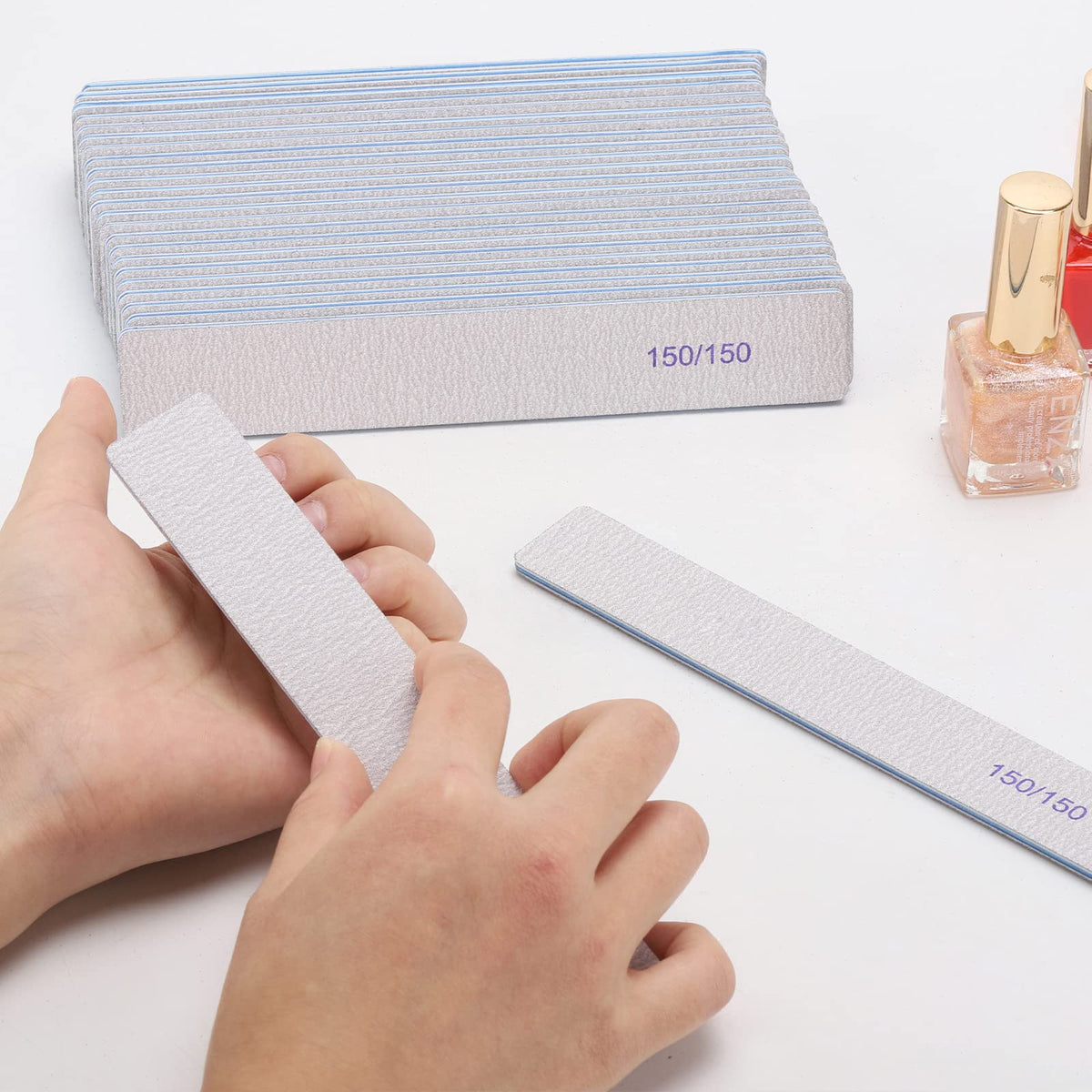 Close-up of BTYMS nail files texture