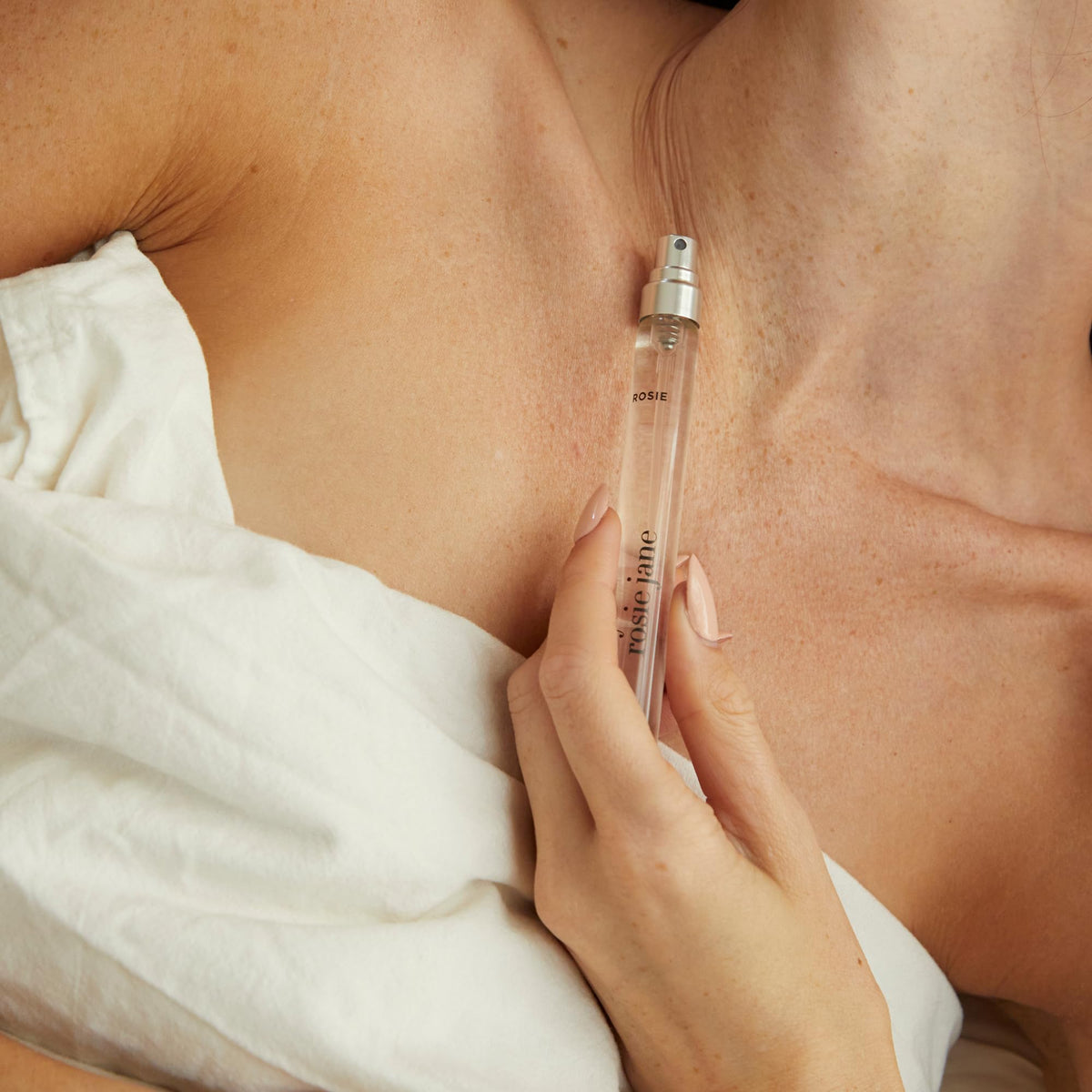 Close-up of By Rosie Jane Travel Perfume Spray nozzle