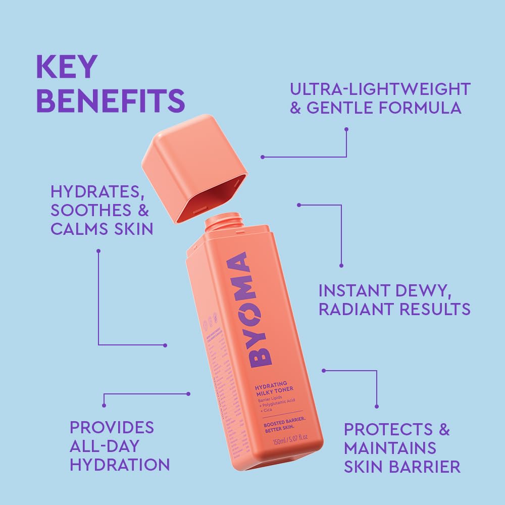 Close-up of BYOMA Hydrating Milky Toner texture