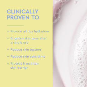 Close-up of BYOMA Milky Moisture Cleanser texture