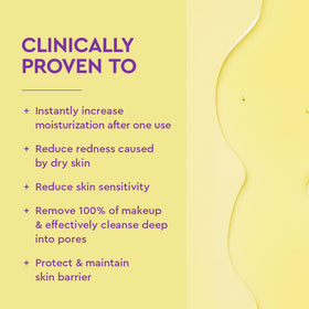 Close-up of BYOMA Milky Oil Cleanser texture