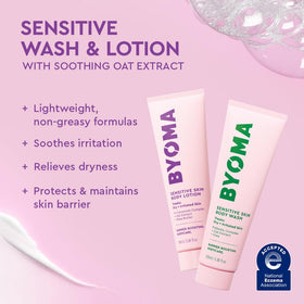 Close-up of BYOMA's Hydrating Wash texture