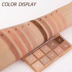 Close-up of CAKAILA eyeshadow shades in the palette