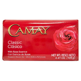 Close-up of Camay Classic Bar Soap with rose essence