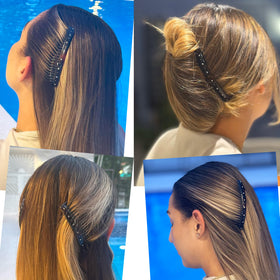 Close-up of Camila Hair Side Comb smooth teeth for fine hair