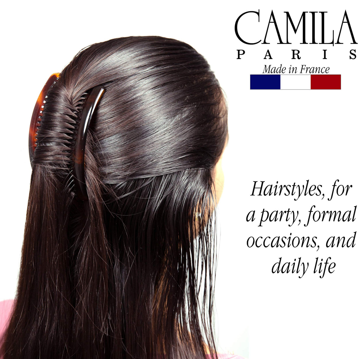 Close-up of Camila side comb with 23 teeth