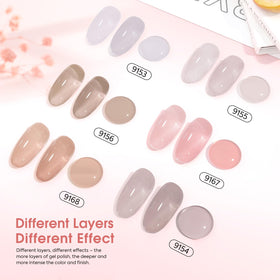 Close-up of CANNI Jelly Nude Gel Nail Polish brush