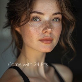 Close-up of Cardiyar Glitter Freckles big and mini patches