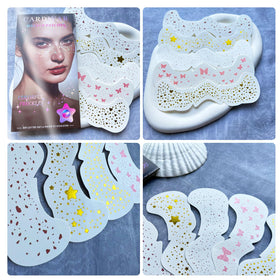 Close-up of Cardiyar Glitter Freckles big patches