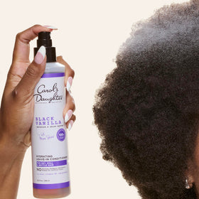 Close-up of Carol's Daughter Black Vanilla Leave In Conditioner spray nozzle