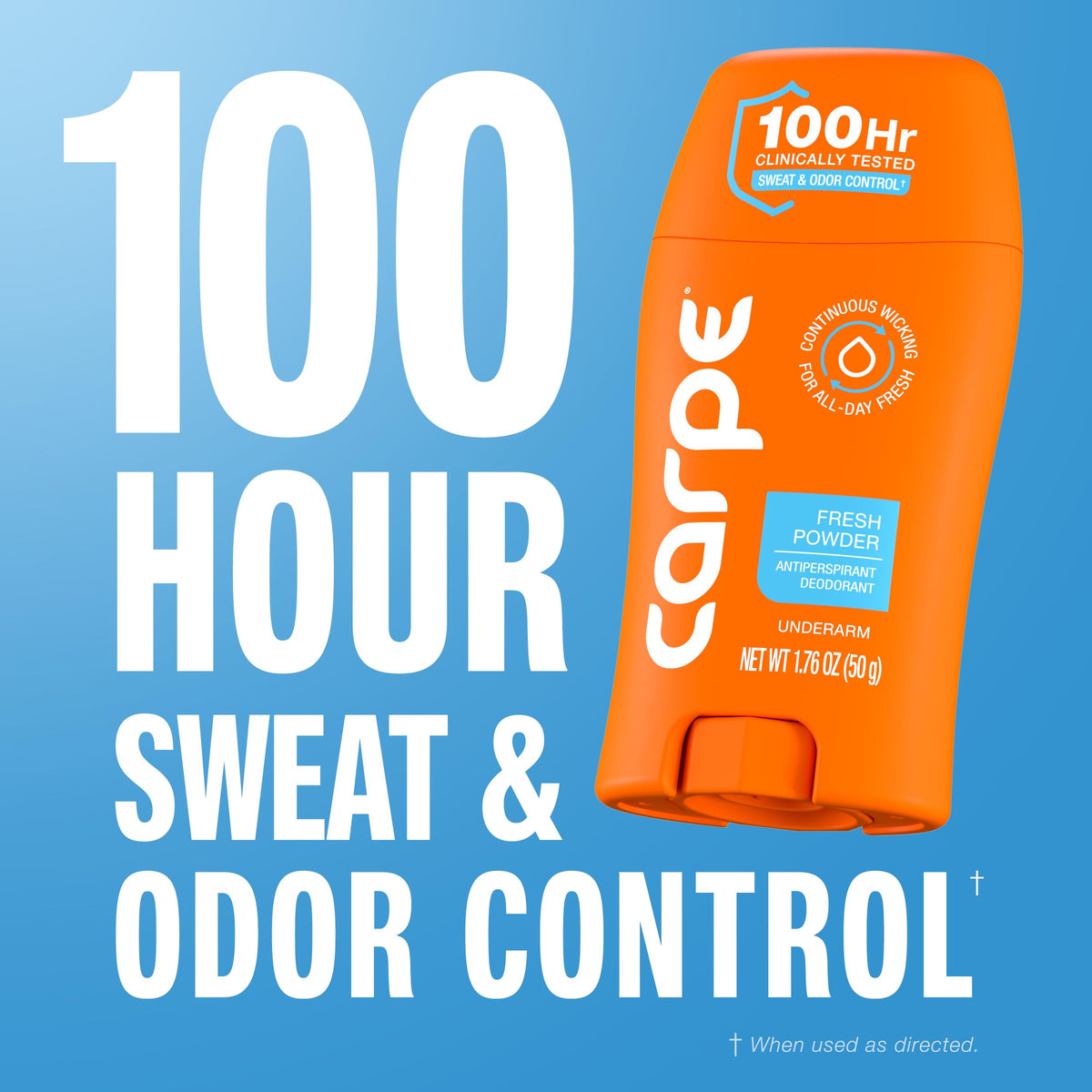 Close-up of Carpe Antiperspirant Deodorant texture