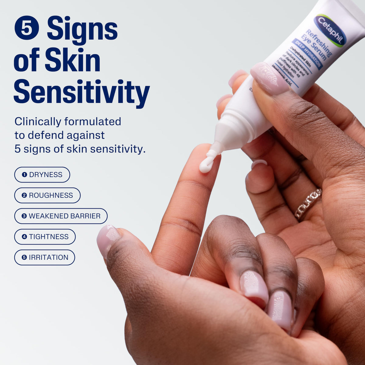 Close-up of Cetaphil Eye Serum packaging