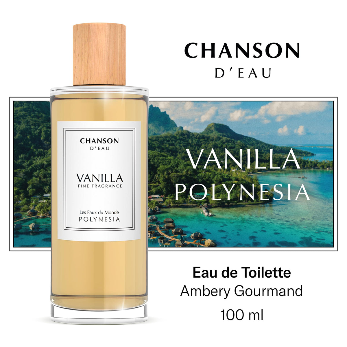 Close-up of CHANSON D'EAU Vanilla Eau de Toilette bottle cap