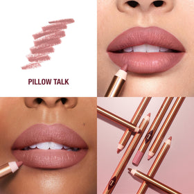 Close-up of Charlotte Tilbury Lip Cheat Lip Liner in nude-pink