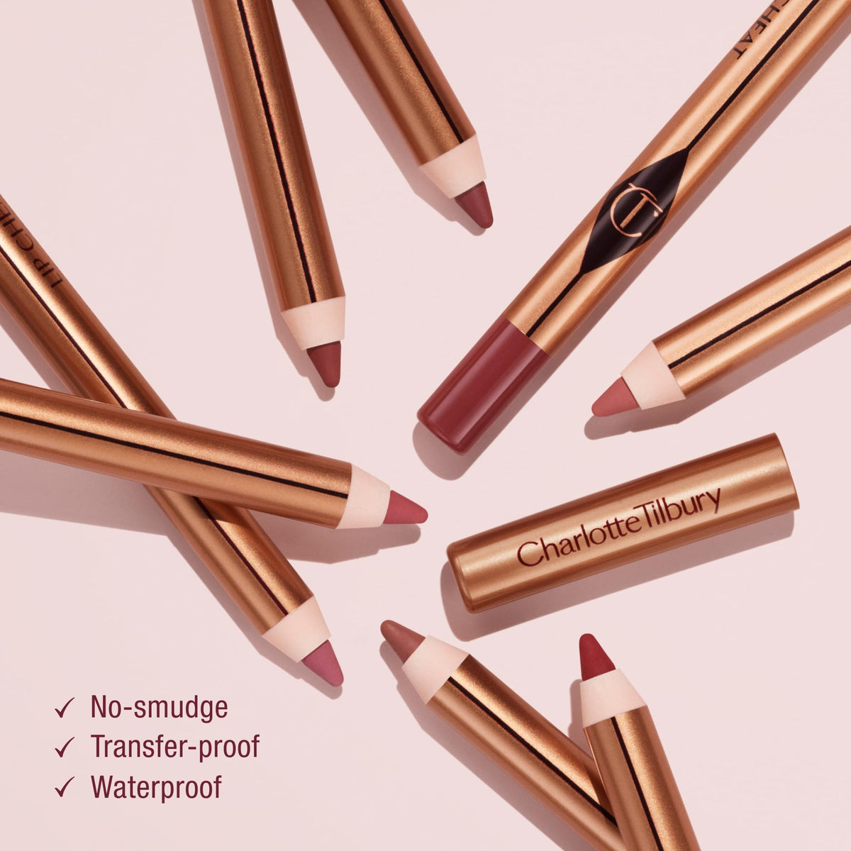 Close-up of Charlotte Tilbury Lip Cheat Lip Liner tip