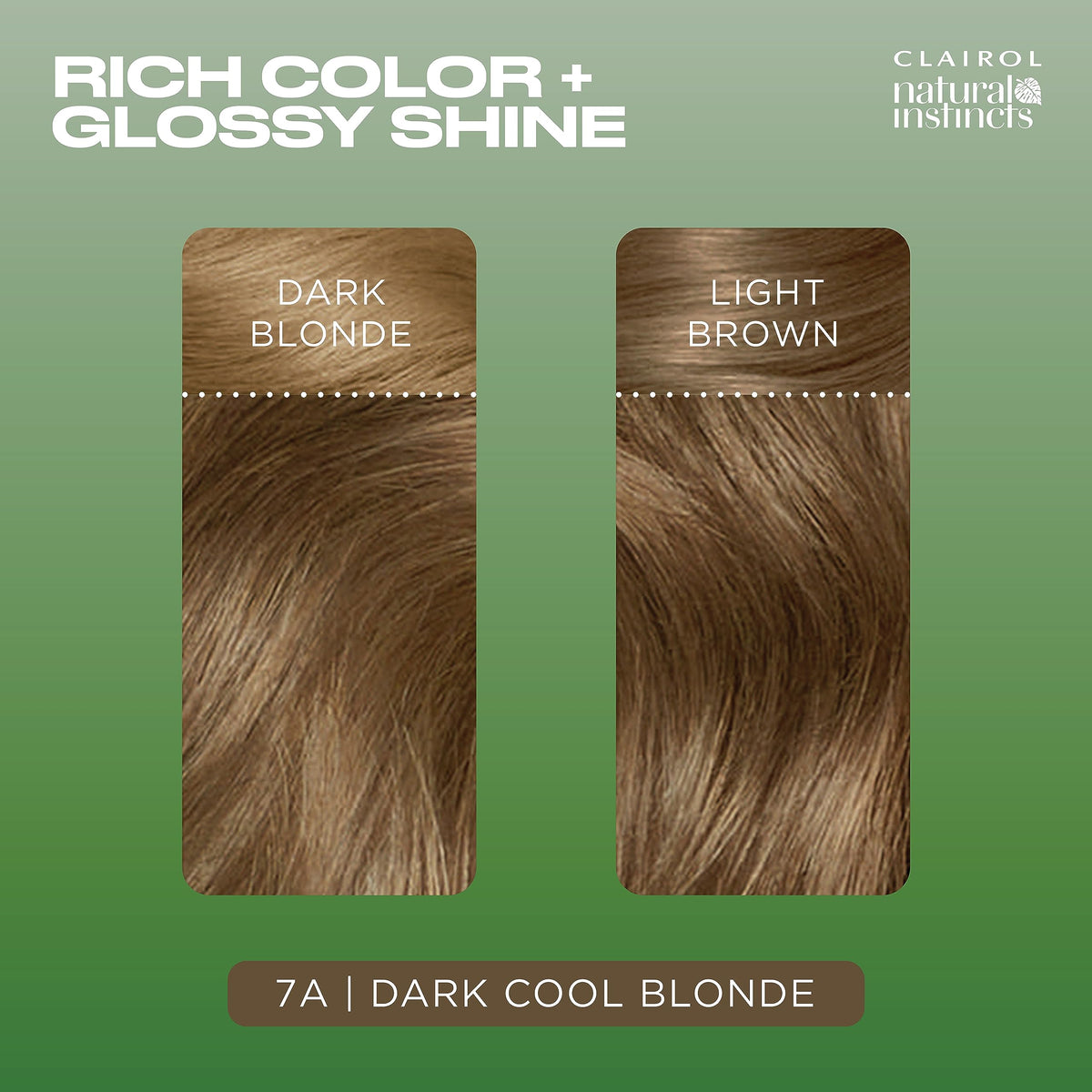 Close-up of Clairol Natural Instincts Demi-Permanent Hair Dye application process
