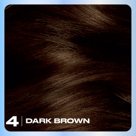 Close-up of Clairol Nice'n Easy 4 Dark Brown dye