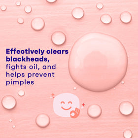 Close-up of Clean & Clear Oil-Free Acne Toner label