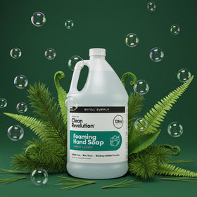 Close-up of Clean Revolution Foaming Hand Soap texture