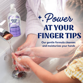 Close-up of Cleancult Wild Lavender Liquid Hand Soap with aloe vera