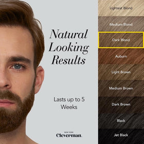 Close-up of CLEVERMAN beard dye cream texture