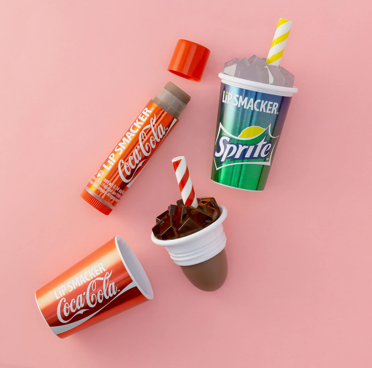 Close-up of Coca-Cola lip balm tube