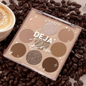 Close-up of ColourPop Deja Brew matte sparkle finish