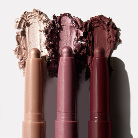 Close-up of ColourPop Shadow Stix showing matte and metallic finishes