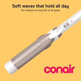 Close-up of Conair Curling Iron controls and barrel