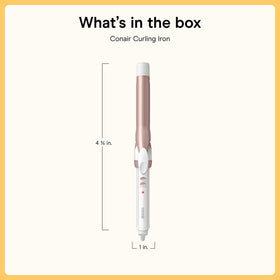 Close-up of Conair Curling Iron heat settings