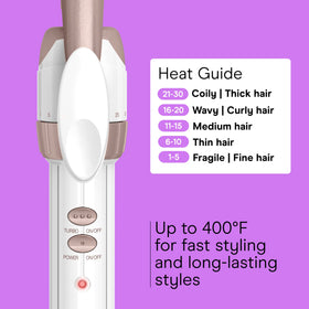 Close-up of Conair Double Ceramic ½-Inch Curling Iron cool tip