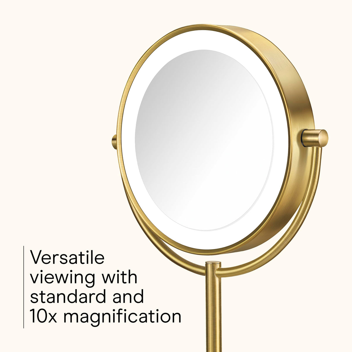 Close-up of Conair LED Vanity Mirror 10x magnification