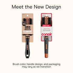 Close-up of Conair Round Hair Brush bristles