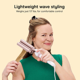 Close-up of Conair Triple Barrel Curling Iron barrels