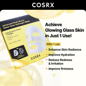 Close-up of COSRX Advanced Snail Mucin Hydrogel Face Mask texture