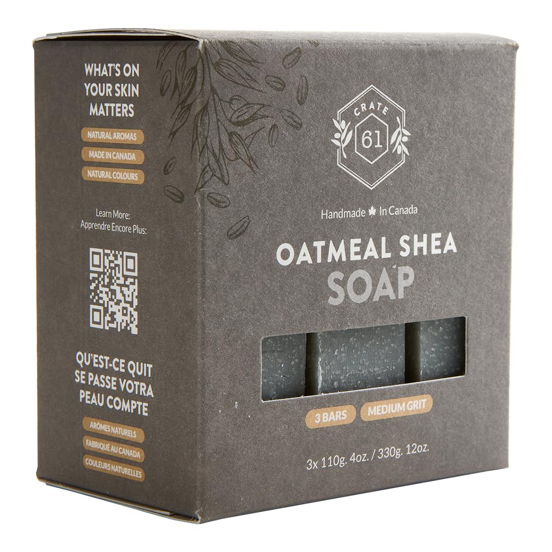 Close-up of Crate 61 Organics natural bar soap texture