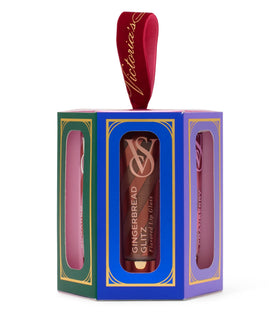 Close-up of Crushed Candycane Flavored Lip Gloss tube