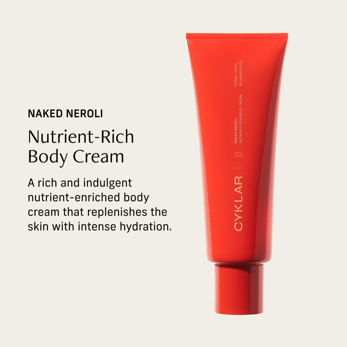 Close-up of CYKLAR body cream texture