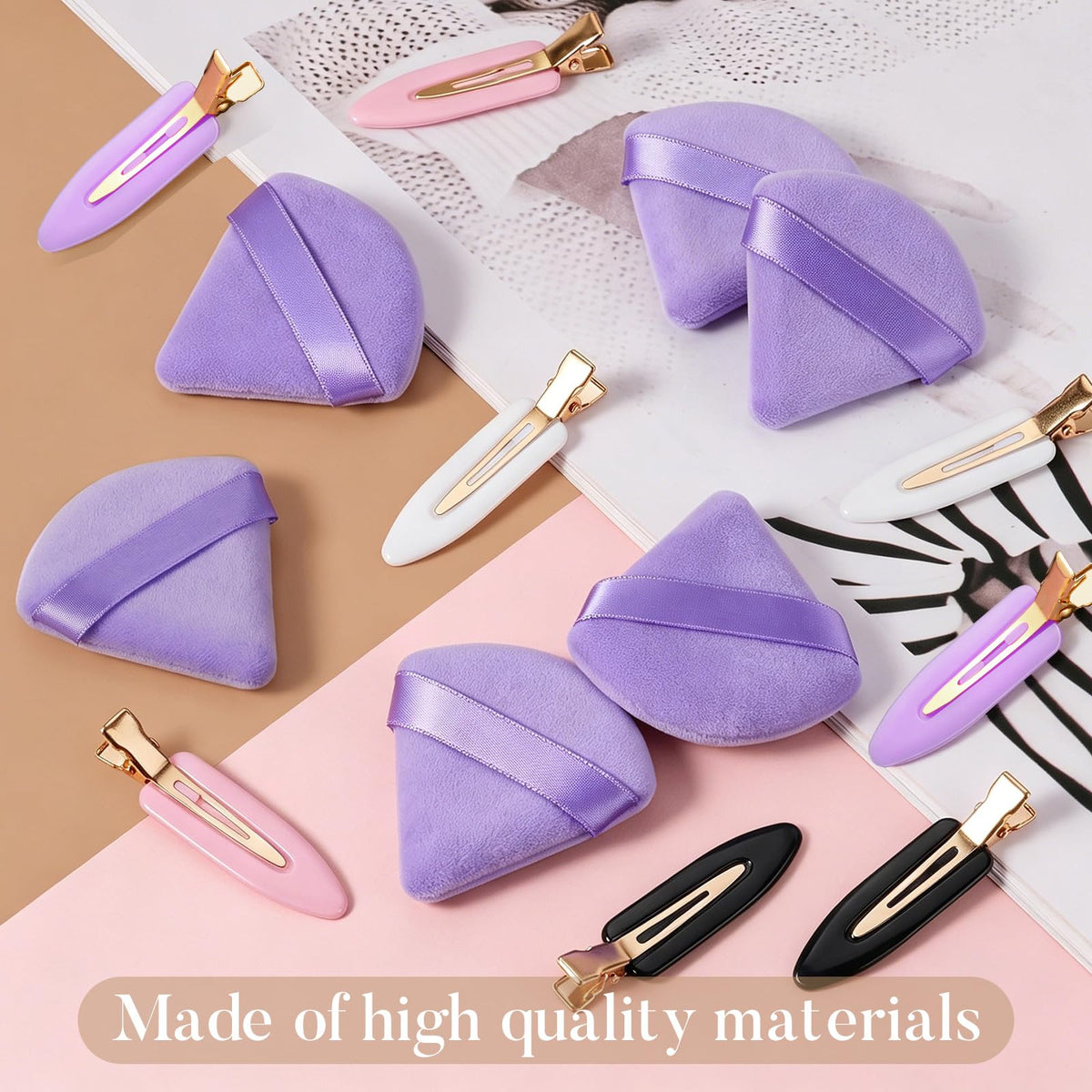 Close-up of D Creaseless Hair Clips showing no-bend design