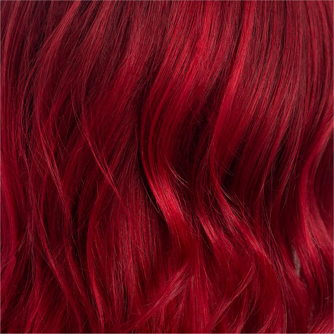 Close-up of Danger Jones Semi-Permanent Hair Color Diablo - Red texture