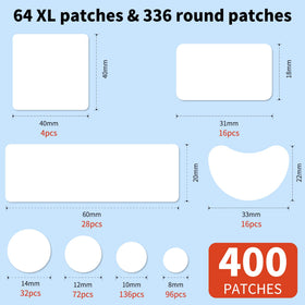 Close-up of Daolyo round pimple patches in packaging