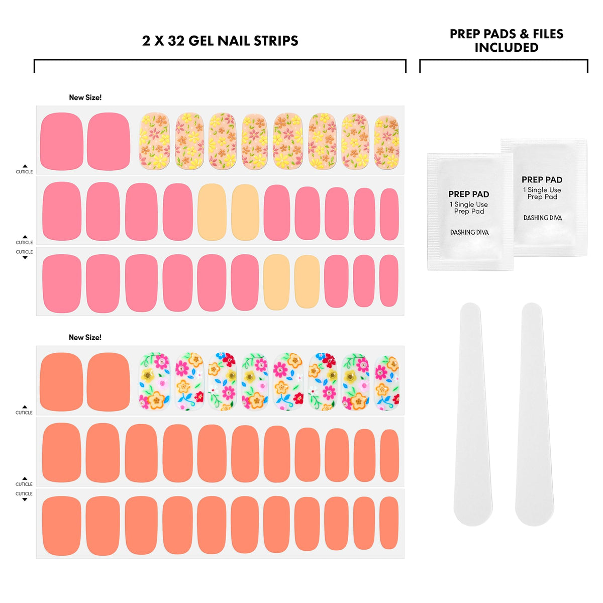 Close-up of Dashing Diva Busy Bee nail strip